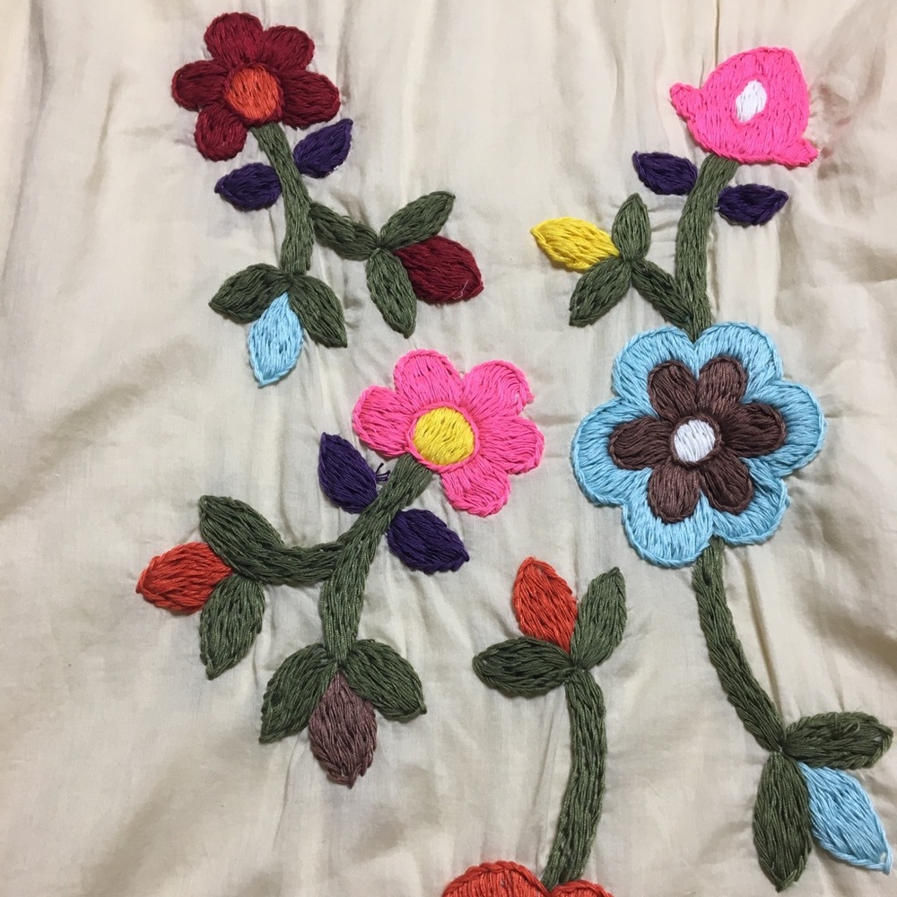 Joystick Dress Hand Stitched Floral Size Medium - Picture 4 of 8